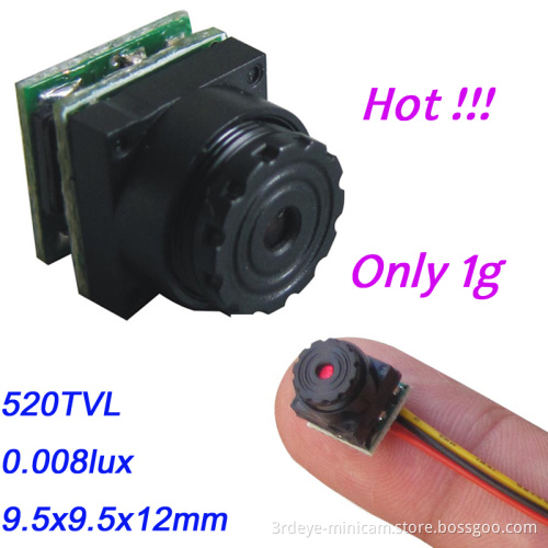 520tvl 0.008lux Smallest Mini CCTV Video Security CCTV Camera for Car Home Use